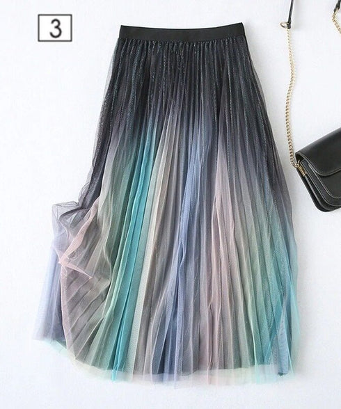 Gradient Tulle Skirt
